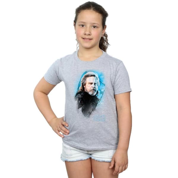 Star Wars Girls The Last Jedi Luke Skywalker Brushed Cotton T-Shirt