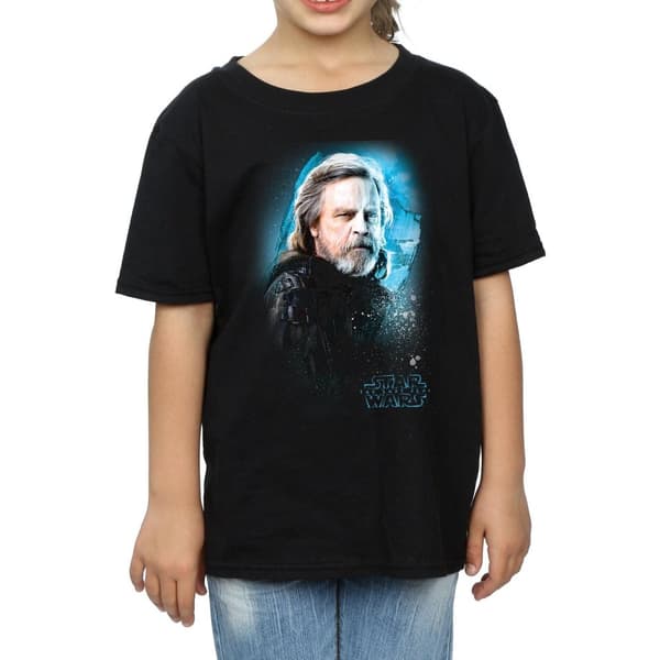 Star Wars Girls The Last Jedi Luke Skywalker Brushed Cotton T-Shirt