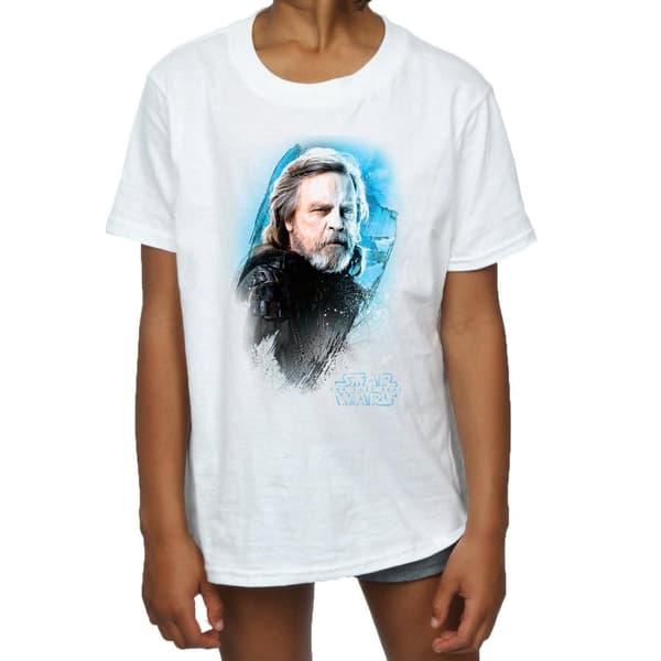 Star Wars Girls The Last Jedi Luke Skywalker T-shirt i borstad bomull