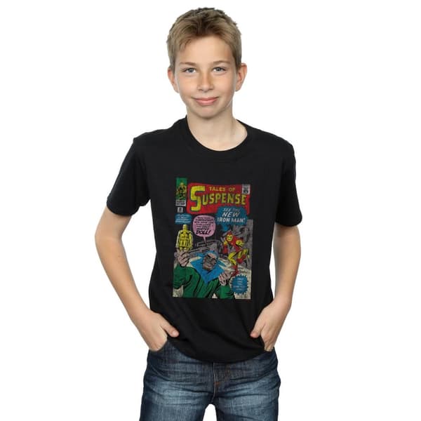 Marvel Iron Man - T-shirt med tryck för spänningsomslag för pojkar