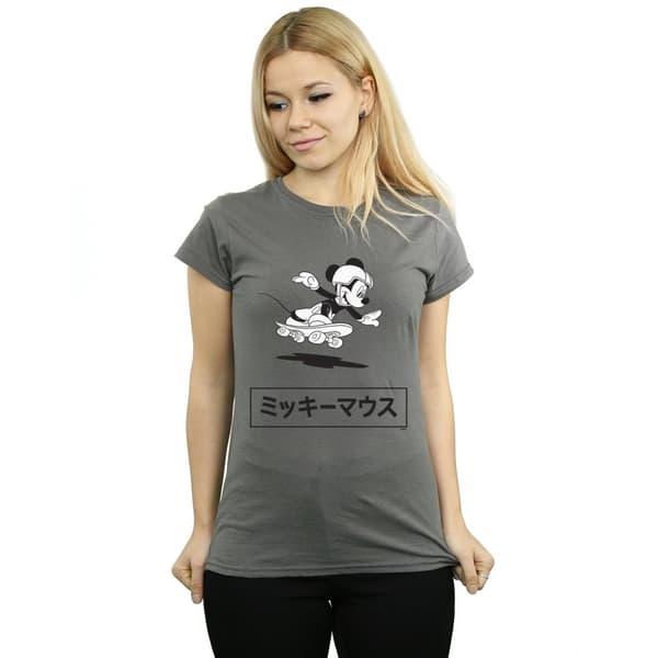Disney Womens/Ladies Mickey Mouse Skating Cotton T-Shirt