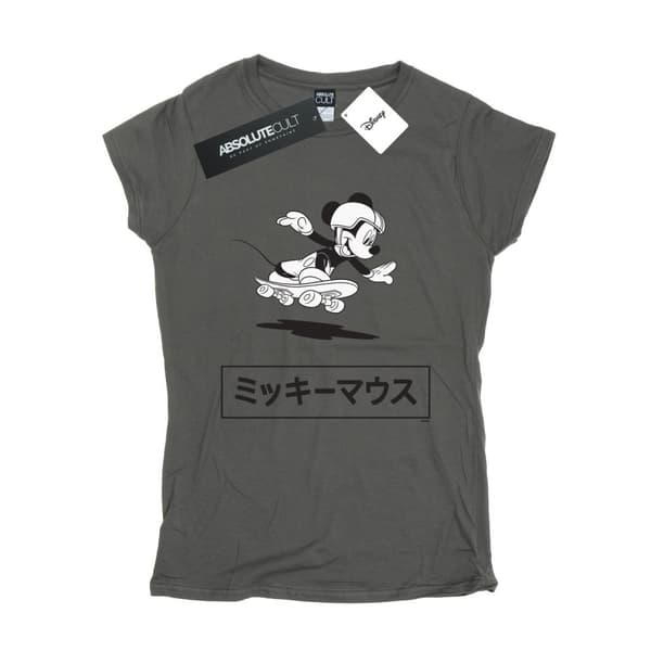 Disney Womens/Ladies Mickey Mouse Skating Cotton T-Shirt