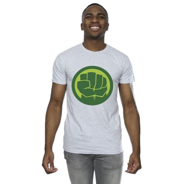 Marvel Mens Hulk Chest Logo T-Shirt