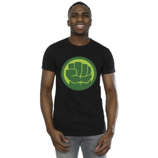 Marvel Mens Hulk Chest Logo T-Shirt