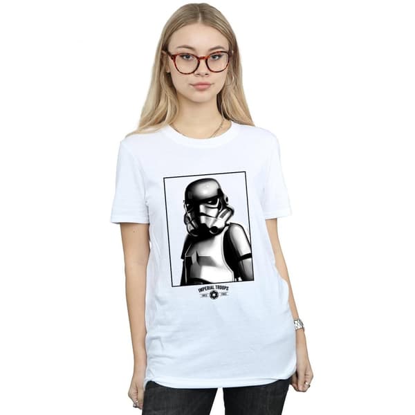 Star Wars Womens/Ladies Imperial Troops Cotton Boyfriend T-Shirt