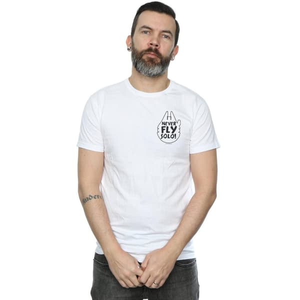 Star Wars Mens Never Fly Solo T-Shirt