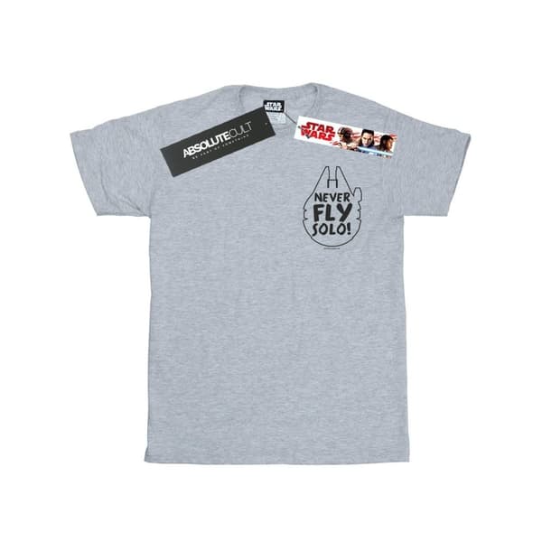 Star Wars Mens Never Fly Solo T-Shirt