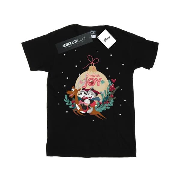 Disney Mickey And Minnie Endless Joy T-shirt i bomull för flickor Black 9-11 Years
