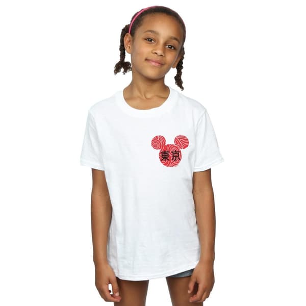 Disney Girls Mickey Mouse Symbol Cotton T-Shirt