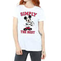 Miniatyrbillede 4 af 5: Disney Womens/Ladies Mickey Mouse Simply The Best Cotton Boyfriend T-Shirt