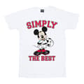 Miniatyrbillede 1 af 5: Disney Womens/Ladies Mickey Mouse Simply The Best Cotton Boyfriend T-Shirt