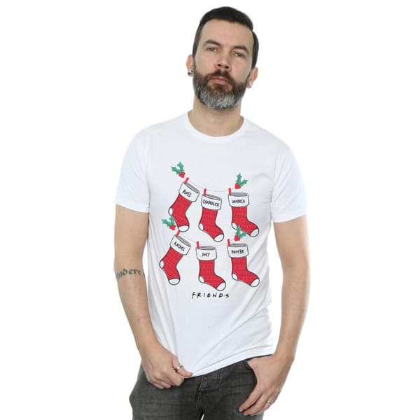Friends Mens Christmas Stockings T-Shirt