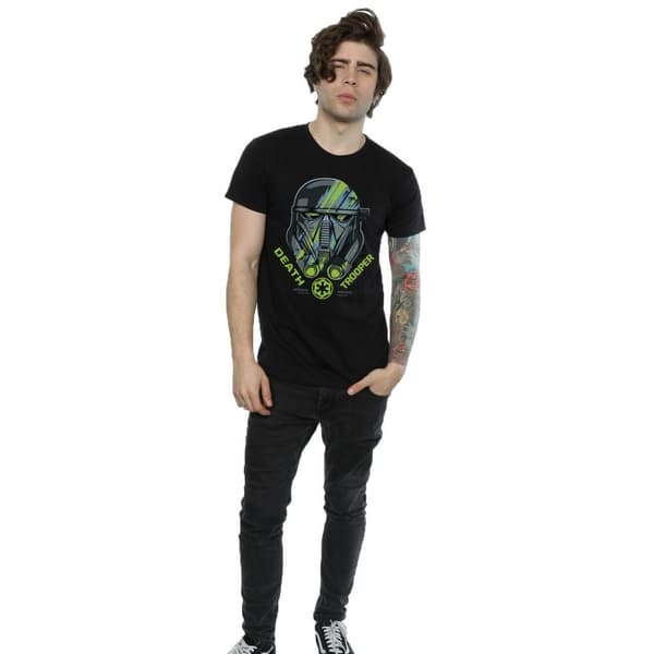 Star Wars Mens Rogue One Death Trooper hjälm t-shirt