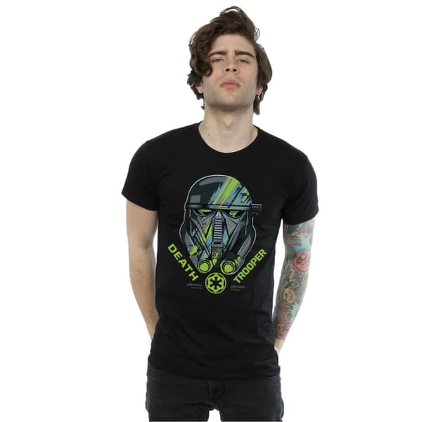 Star Wars Mens Rogue One Death Trooper hjälm t-shirt