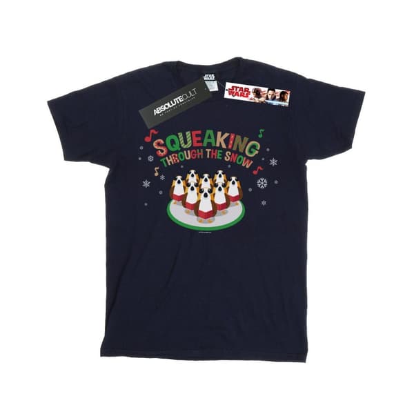 Star Wars Boys The Last Jedi Porgs Squeaking Through The Snow T-Shirt