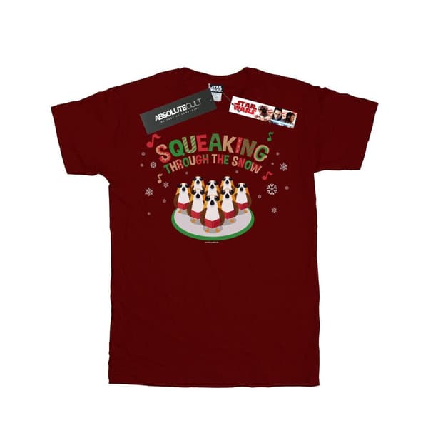 Star Wars Boys The Last Jedi Porgs Squeaking Through The Snow T-Shirt