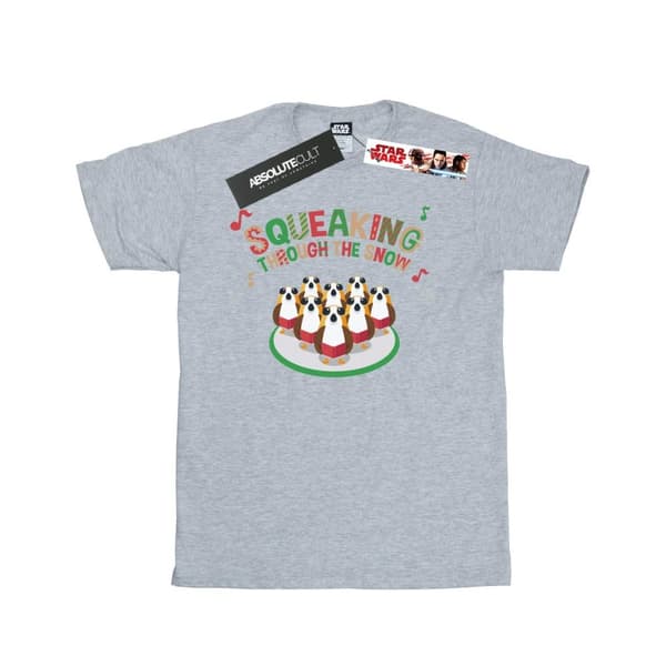 Star Wars Boys The Last Jedi Porgs Squeaking Through The Snow T-Shirt