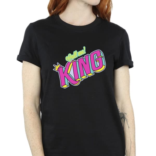 Disney Womens/Ladies The Lion King Classic King Cotton Boyfriend T-Shirt