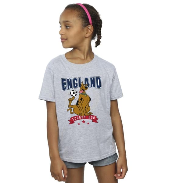 Scooby Doo Girls England Football Cotton T-Shirt