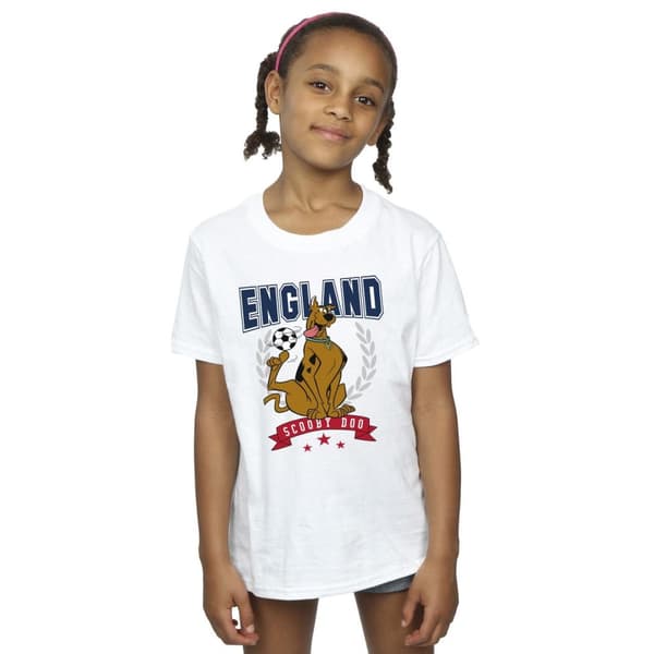Scooby Doo Girls England Football Cotton T-Shirt