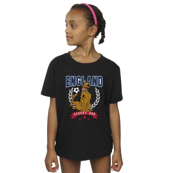 Scooby Doo Girls England Football Cotton T-Shirt
