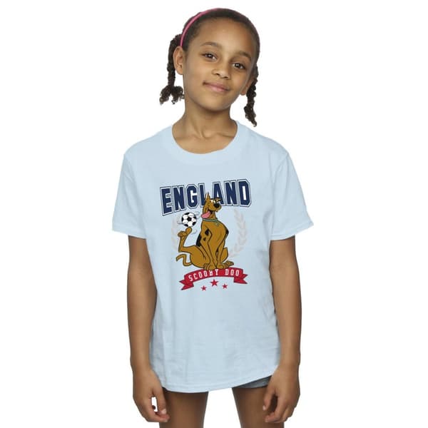 Scooby Doo Girls England Football Cotton T-Shirt