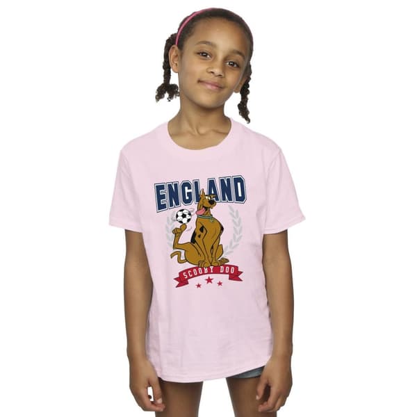 Scooby Doo Girls England Football Cotton T-Shirt