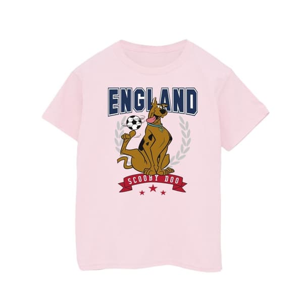 Scooby Doo Girls England Football Cotton T-Shirt