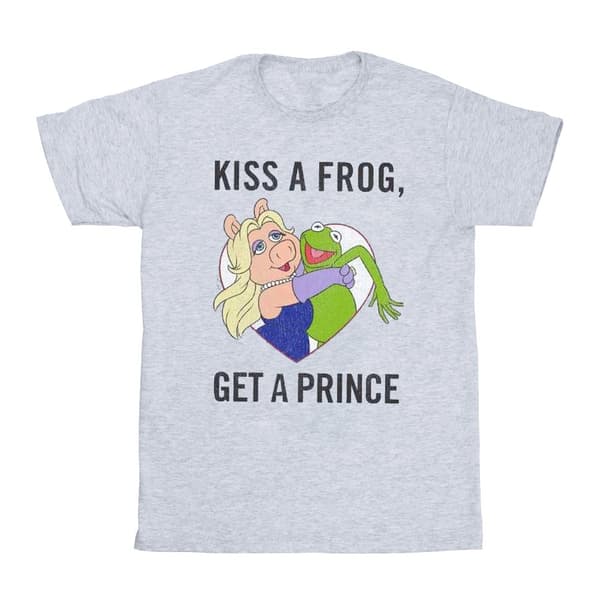 Disney Dam/Tjej Mupparna Kysser En Groda Boyfriend-T-shirt i bomull