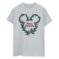 Pikkukuva 1 / 2: Disney Mens Mickey Mouse Merry Christmas Holly T-Shirt