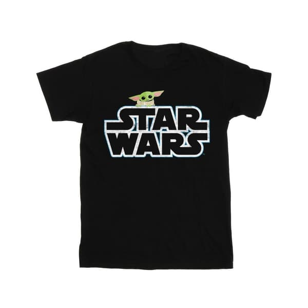 Star Wars Pojkar - The Mandalorian - The Child T-shirt med logotyp