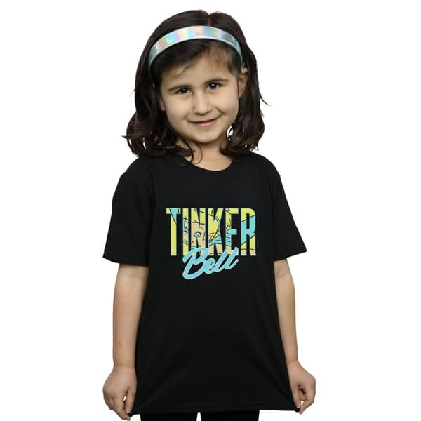 Disney T-shirt i bomull med ord från Tingeling för flickor