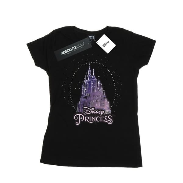 Disney Womens/Ladies Princess Christmas Castle Cotton T-Shirt