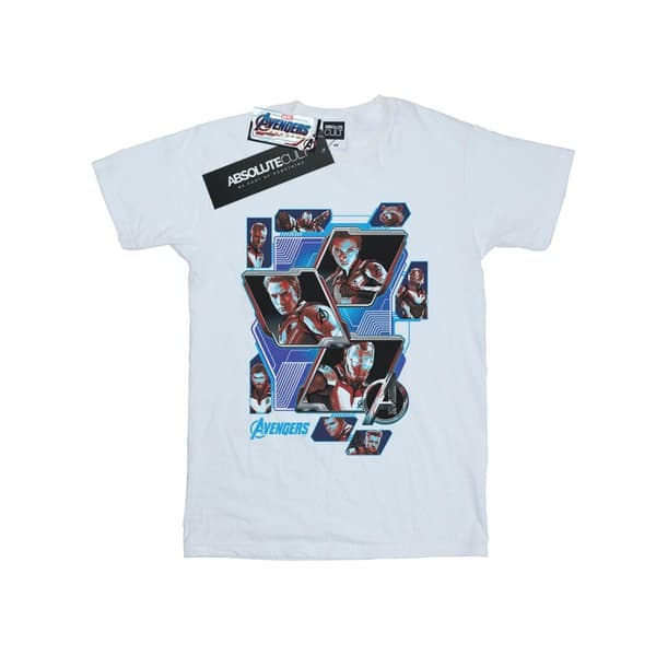 Marvel Womens/Ladies Avengers Endgame Hero Panels Cotton Boyfriend T-Shirt
