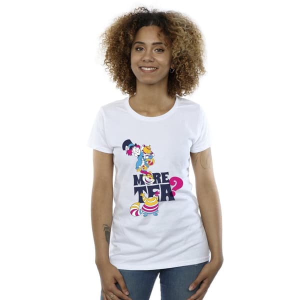 Disney Dam/Tjej - Alice i underlandet - More Tea - Bomulls-T-shirt