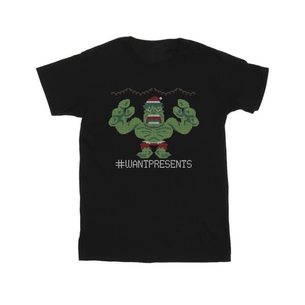 Marvel Avengers Hulk T-shirt med korsstygn för herrar
