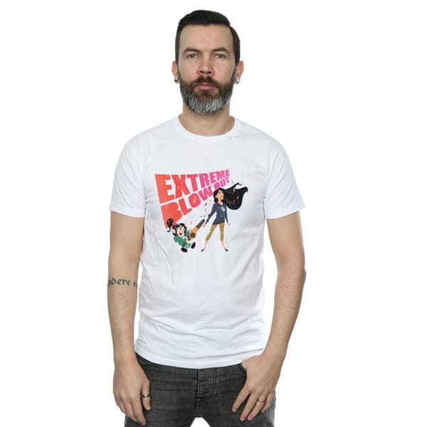 Disney Mens Wreck It Ralph Pocahontas And Vanellope T-Shirt