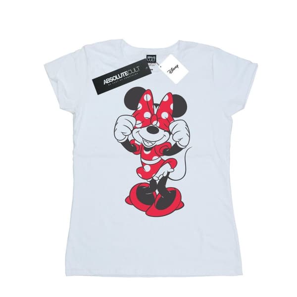 Disney Dam/Lady Minnie Mouse Bow Eyes T-shirt i bomull