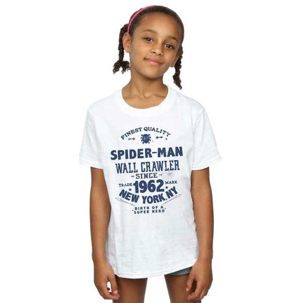 Marvel Spider-Man T-shirt i bomull av finaste kvalitet för flickor