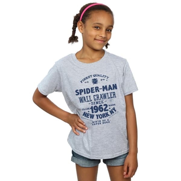 Marvel Spider-Man T-shirt i bomull av finaste kvalitet för flickor