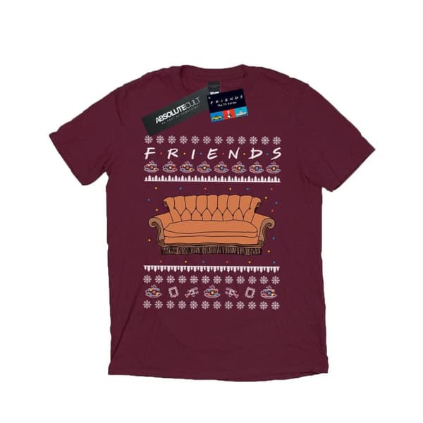 Friends Mens Fair Isle Couch T-Shirt