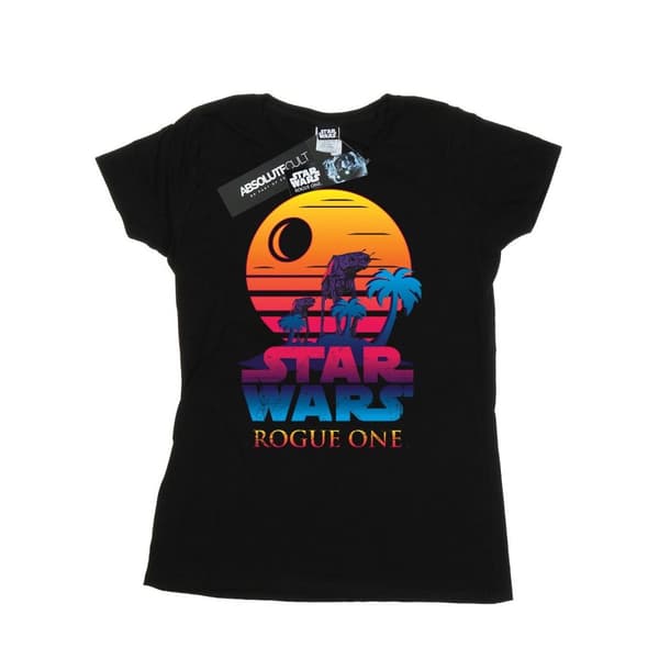 Star Wars Dam/Tjej - Rogue One - Sunset Sunset - T-shirt i bomull med logotyp