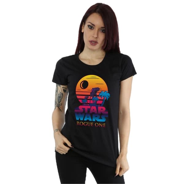 Star Wars Dam/Tjej - Rogue One - Sunset Sunset - T-shirt i bomull med logotyp