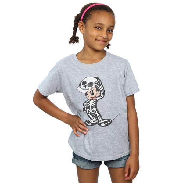 Disney Musse Pigg Skelett T-shirt i bomull för flickor