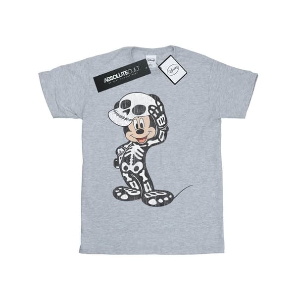 Disney Musse Pigg Skelett T-shirt i bomull för flickor