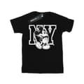 Miniatyrbillede 1 af 5: Disney Womens/Ladies Mickey Mouse NY Kicking Cotton Boyfriend T-Shirt
