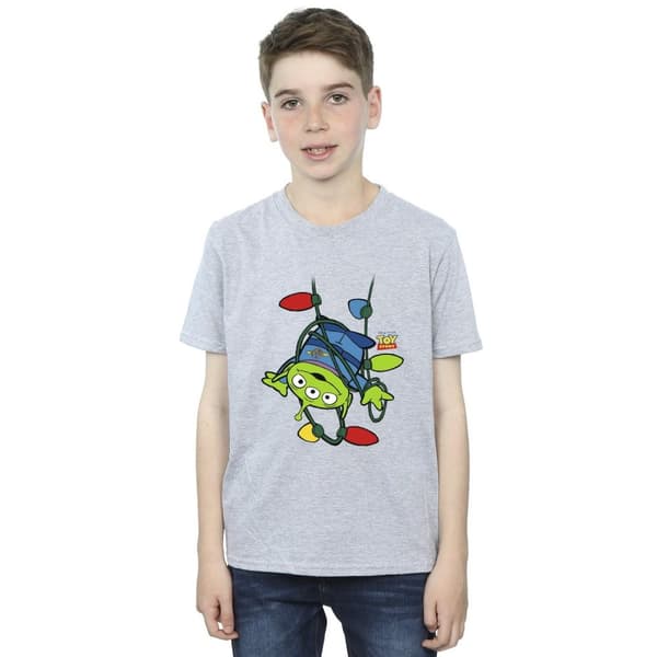 Disney Pojkar Toy Story - T-shirt med julbelysning och utomjordingar