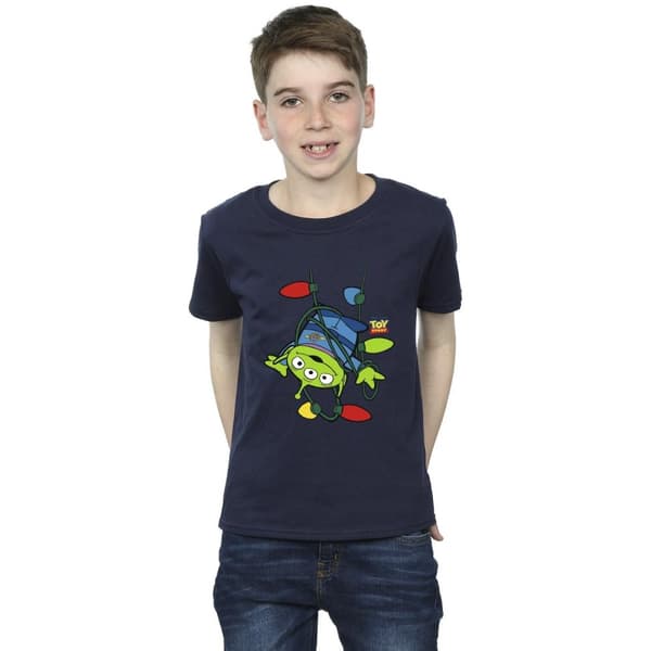 Disney Pojkar Toy Story - T-shirt med julbelysning och utomjordingar