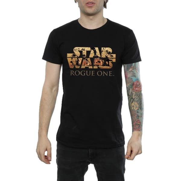 Star Wars Mens Rogue One Logo Scene T-Shirt