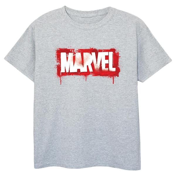 Marvel Universe Boys Brick Spray Logo T-Shirt